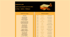 Desktop Screenshot of gedichte-live.de